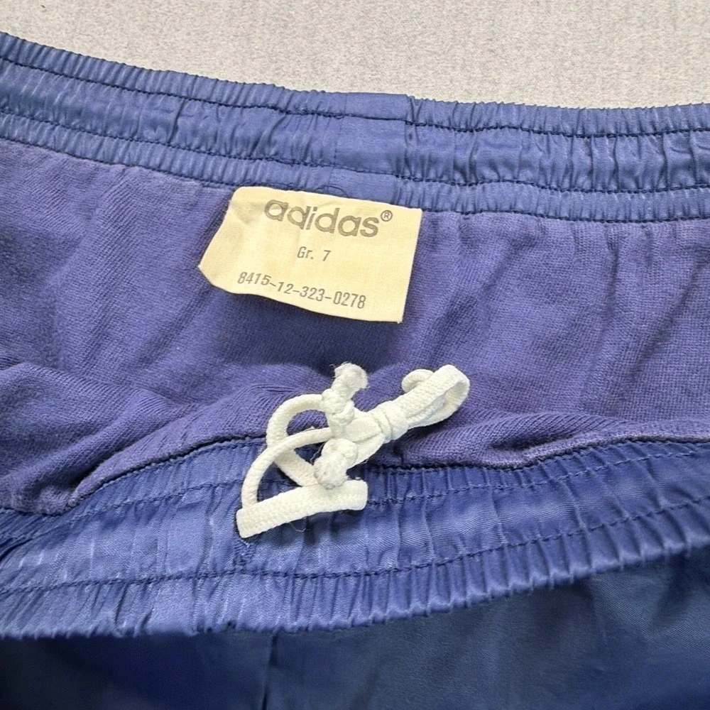 Vintage Adidas 80s Blue Running‎ Shorts Made In West Germany GR 7 XL